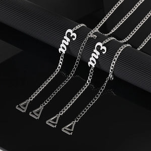 Stainless Steel Bra Chain Nameplate Cuban Chain Women Accessories