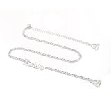 Stainless Steel Bra Chain Nameplate Cuban Chain Women Accessories
