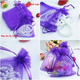 100pcs Organza Jewelry Gift Bags 8x10cm Drawstring Wedding Candy Favor Pouch Bag