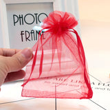 100pcs Organza Jewelry Gift Bags 8x10cm Drawstring Wedding Candy Favor Pouch Bag