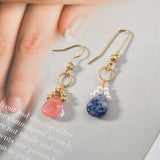 Natural Gemstone Crystal Drop Ring Pendant DIY Earrings Necklace Bracelet