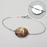 Parrot Photo Bracelet Personalized Pet Portrait Jewelry