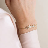 Personalized Gothic Name Bracelet, Old English Name Bracelet