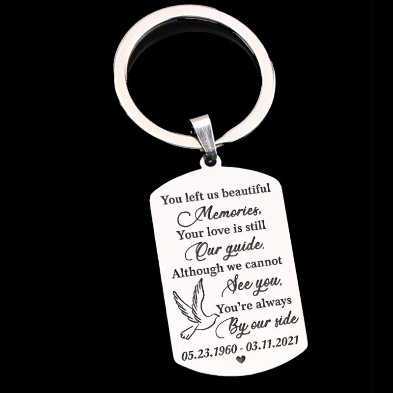 Memories Guiding Keychain - In Loving Memory Gift