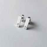 Custom Bar Earrings Personalized Boucle D'oreille Letter Pendientes