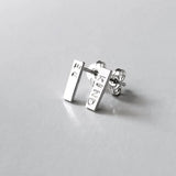 Custom Bar Earrings Personalized Boucle D'oreille Letter Pendientes