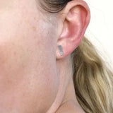 Custom Bar Earrings Personalized Boucle D'oreille Letter Pendientes