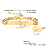 Personalized Baby Name Bracelet, Stainless Steel, Adjustable Length