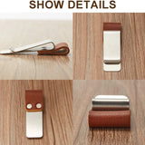 Custom Engraved Metal Leather Penholder for Diary Notebook