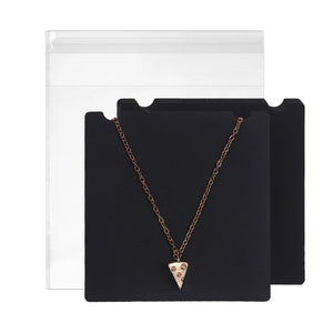 Customized 10x10cm Foil Print Necklace Cards for Jewelry Making