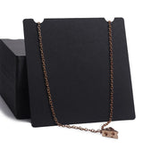Customized 10x10cm Foil Print Necklace Cards for Jewelry Making