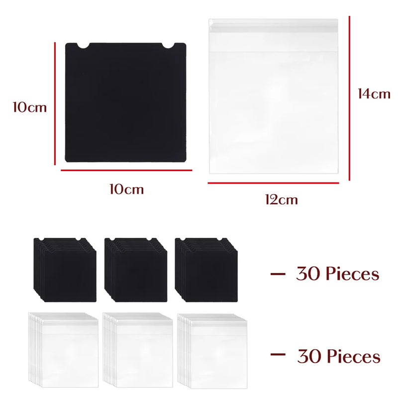 Customized 10x10cm Foil Print Necklace Cards for Jewelry Making