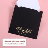 Customized 10x10cm Foil Print Necklace Cards for Jewelry Making