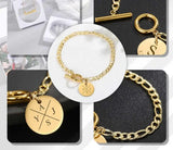 Custom Engraved Stainless Steel Bracelet Personalized Name Jewelry