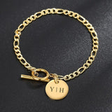Custom Engraved Stainless Steel Bracelet Personalized Name Jewelry