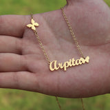 Personalized Butterfly Name Necklace for Mother's Gift