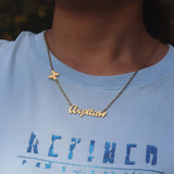 Personalized Butterfly Name Necklace for Mother's Gift