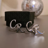Custom Name Cufflinks Stainless Steel for Men Personalized Nameplate Jewelry
