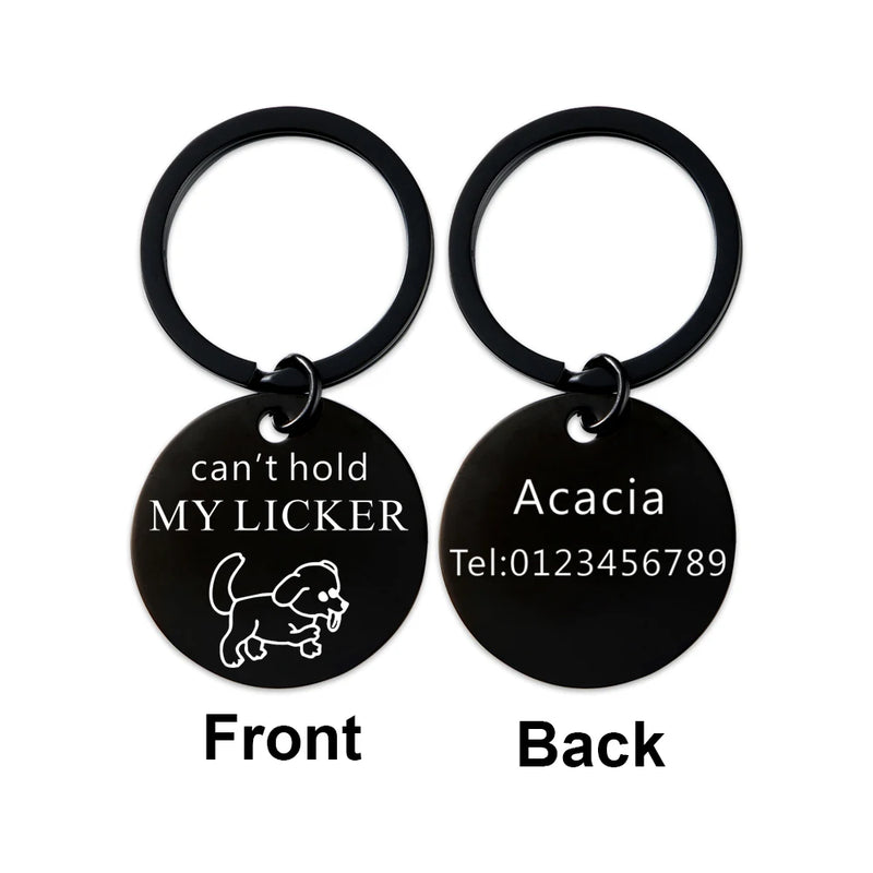 Custom Pet ID Tag for Dog Cat Personalized Name Phone Number