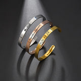 Personalized Engraving Stainless Steel Couple Bracelet