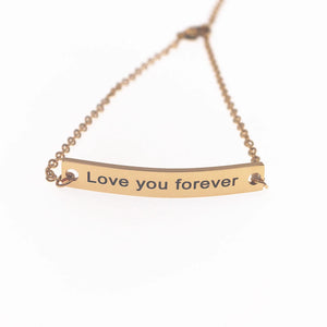 Personalized Stainless Steel Couple Bracelet