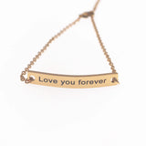 Personalized Stainless Steel Couple Bracelet