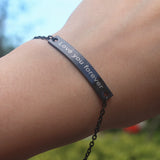 Personalized Stainless Steel Couple Bracelet