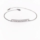 Personalized Stainless Steel Couple Bracelet