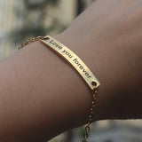 Personalized Stainless Steel Couple Bracelet