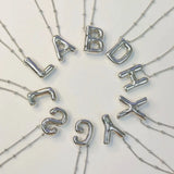 Custom 3D Balloon Alphabet Letter Pendant Name Necklace Choker