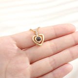 Personalized LOVE Projection Photo Necklace For Women Men