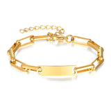 Personalized Name Baby ID Bracelet Stainless Steel Bangle