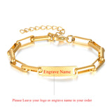 Personalized Name Baby ID Bracelet Stainless Steel Bangle