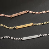 Personalized Name Bracelet for Women Kids Engraved Name Gift