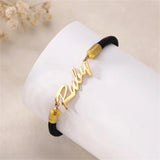 Personalized Name Bracelet Stainless Steel Charms Bangle