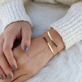 Personalized Name Bracelet Stainless Steel Cuban Chain Handwriting Bangle