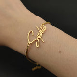 Personalized Name Bracelet Stainless Steel Couple Jewelry
