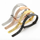 Personalized Name ID Bracelet Stainless Steel Men's Bangle Gift