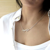 Personalized Name Necklace 925 Silver 18K Plated Letter Nameplate Jewelry