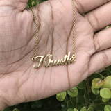 Personalized Name Necklace For Women Stainless Steel Chain Choker