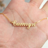 Personalized Name Necklace Choker in Stainless Steel