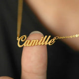 Personalized Name Necklace Choker in Stainless Steel