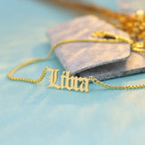 Personalized Name Necklace Initial Letter Pendant Choker