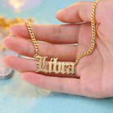Personalized Name Necklace Initial Letter Pendant Choker