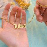 Personalized Name Necklace Initial Letter Pendant Choker