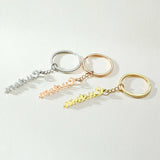 Custom Name Steel Keychain Men's Jewelry for Boyfriend