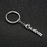 Custom Name Steel Keychain Men's Jewelry for Boyfriend