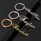 Custom Name Steel Keychain Men's Jewelry for Boyfriend