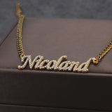 Personalized Zircon Crystal Name Jewelry Set