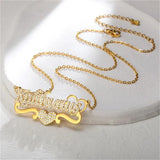Custom Zircon Name Pendant Necklace for Women